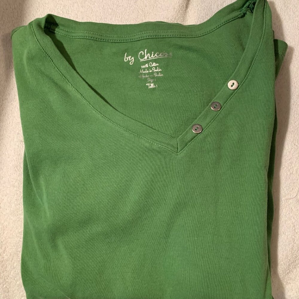 Green Chico's short sleeved t-shirt